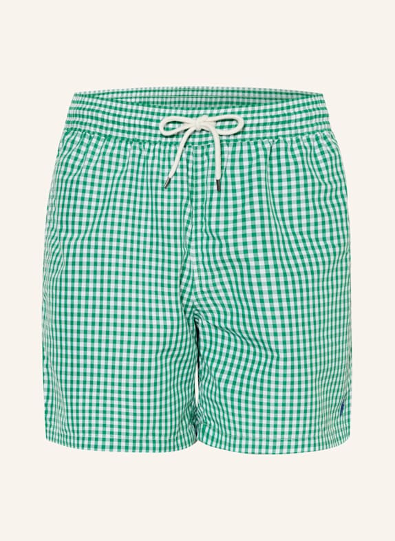 POLO RALPH LAUREN Badeshorts GRÜN/ WEISS
