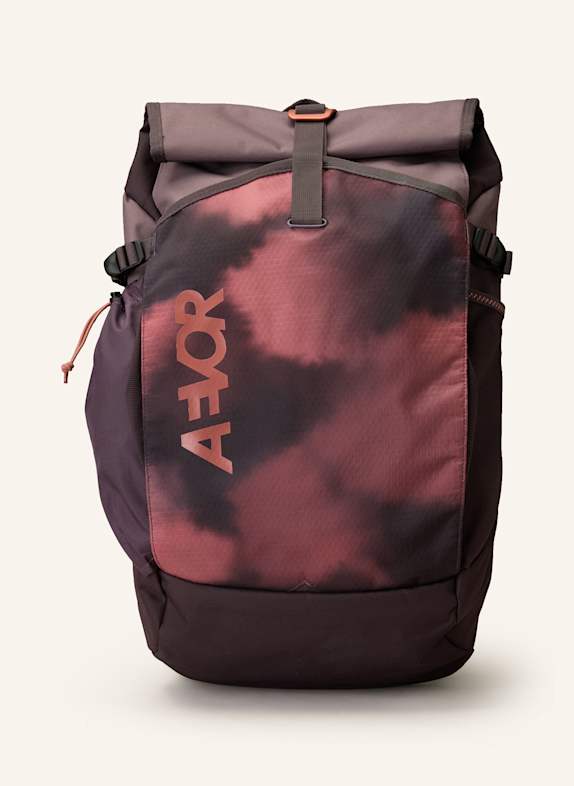 AEVOR Rucksack ROLL PACK 20 l mit Laptop-Fach FUCHSIA/ DUNKELORANGE