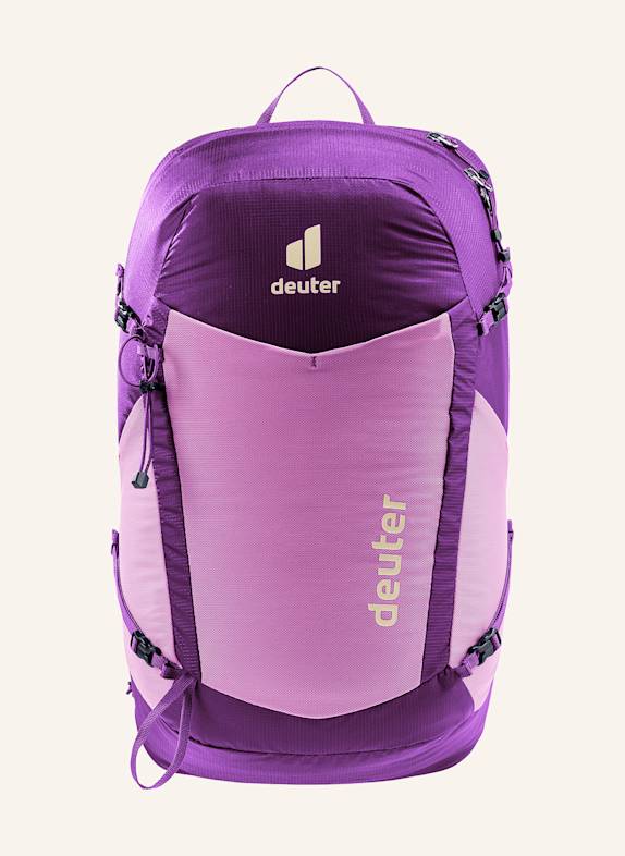deuter Saint Laurent Uptown envelope leather clutch bag DARK PURPLE/ PURPLE