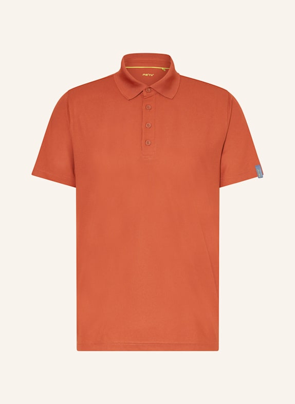me°ru' Funktions-Poloshirt BRISTOL DUNKELORANGE