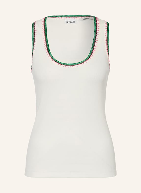 ESSENTIEL ANTWERP Top HARCEL ECRU/ GREEN/ PINK