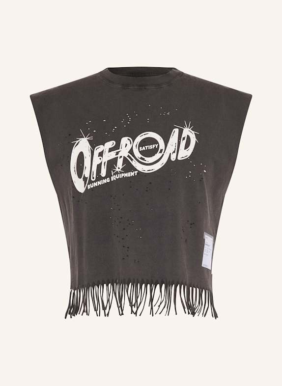 SATISFY Cropped Top MOTHTECH™ SCHWARZ