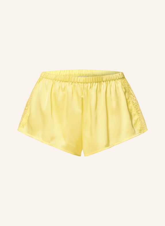 SIMONE PÉRÈLE Schlafshorts SATIN SECRETS aus Satin HELLGELB