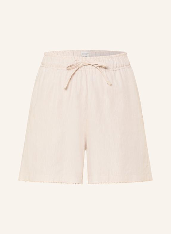 SCHIESSER Lounge-Shorts MIX+RELAX mit Leinen ECRU