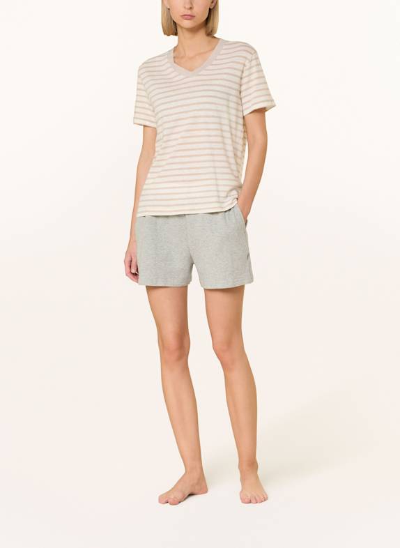 SCHIESSER Loungeshirt MIX+RELAX ECRU / BEIGE