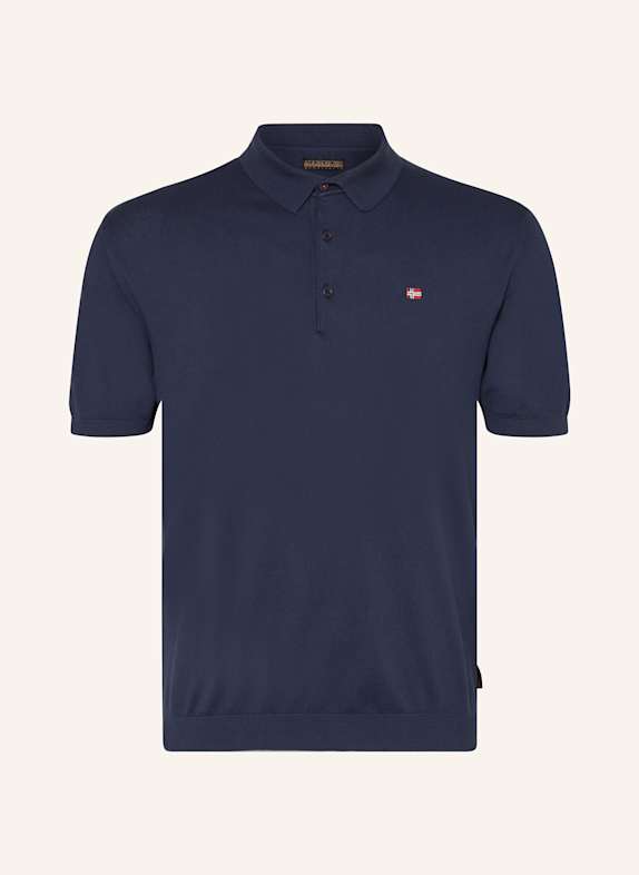 NAPAPIJRI Strick-Poloshirt NELLI Regular Fit DUNKELBLAU