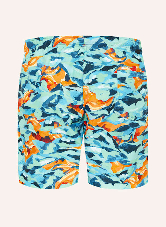 NAPAPIJRI Zwembroek V-INUVIK TURQUOISE / DONKERBLAUW / ORANJE