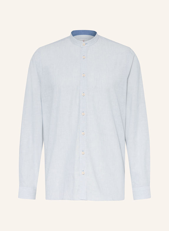 Johann & Johanna Mango Black Satin Shirt Dress BLUE/ WHITE