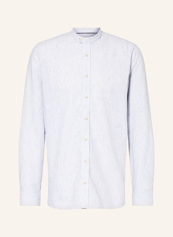 Johann & Johanna Sweatshirt Femme Court Terry and linen WHITE/ BLUE