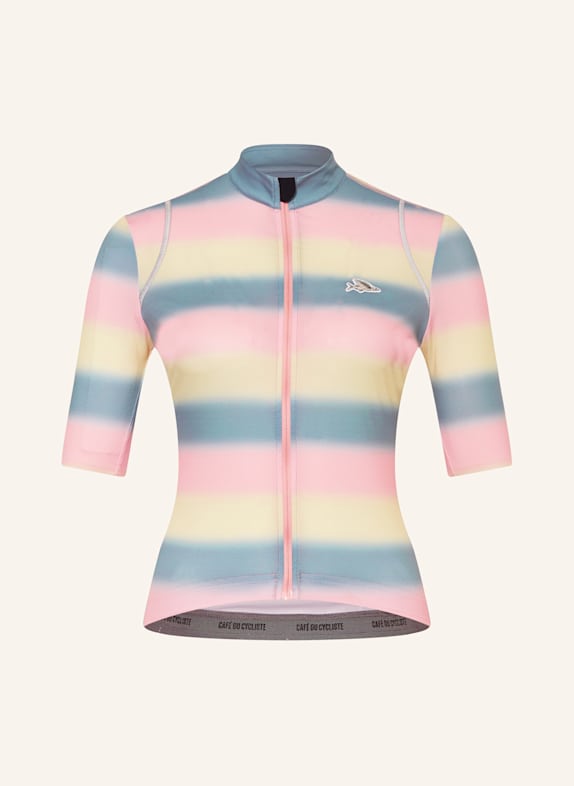 CAFÉ DU CYCLISTE Radtrikot MONA HELLGELB/ ROSA/ BLAU