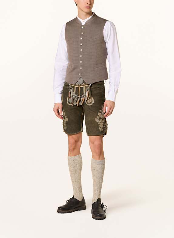 Grasegger Traditionele vest VOITL BRUIN / GROEN / BLAUW