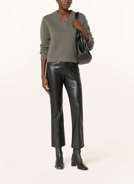 SEDUCTIVE Legging 7/8 CINDY aspect cuir NOIR