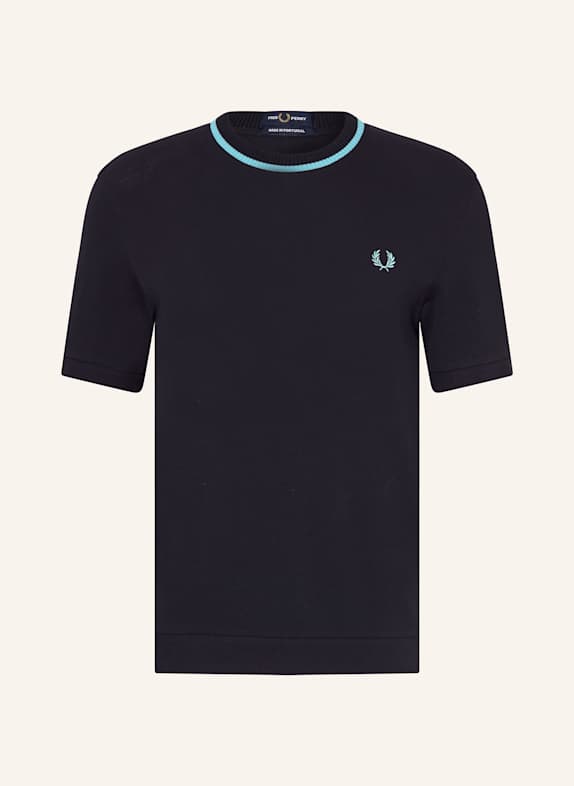FRED PERRY T-Shirt aus Piqué DUNKELBLAU