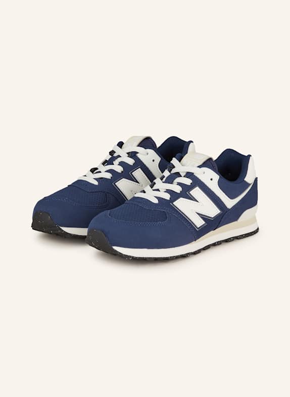 new balance Sneakersy 574 GRANATOWY/ BIAŁY
