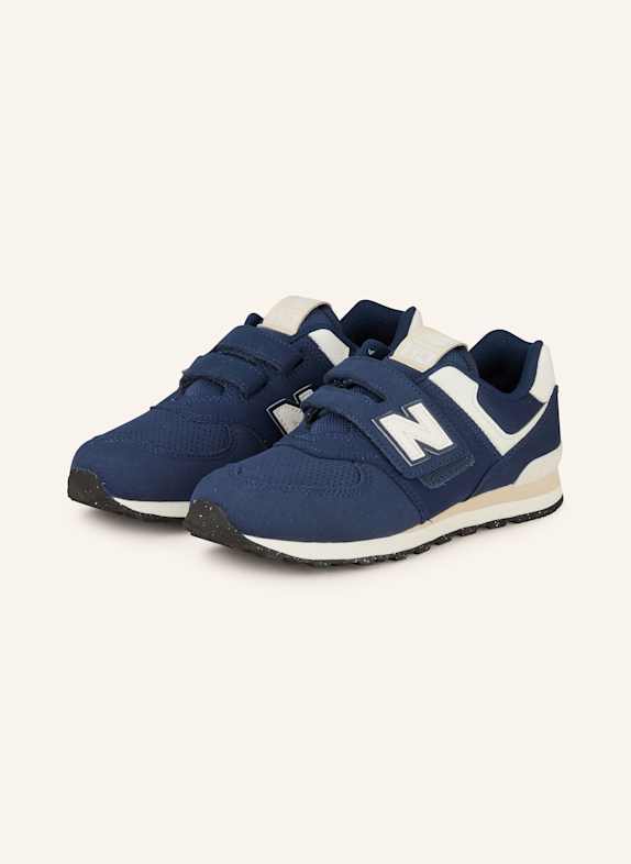 new balance Sneakersy 574 GRANATOWY/ BIAŁY