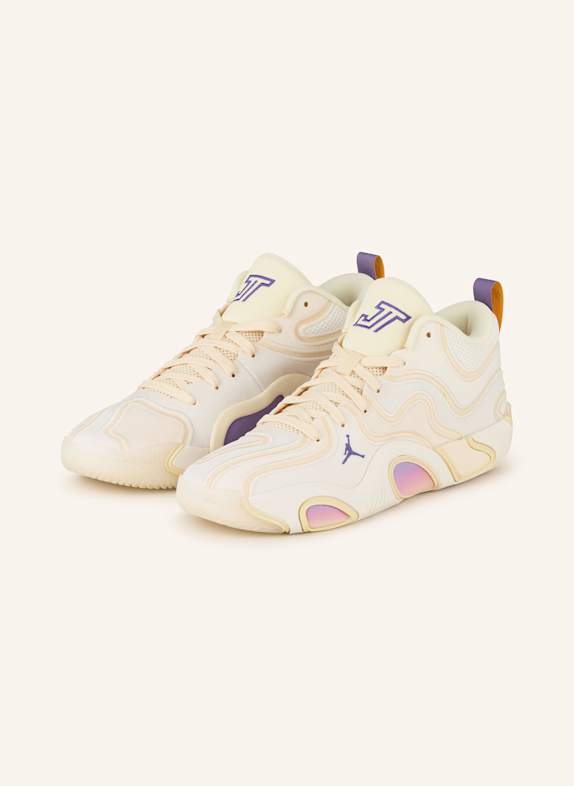 JORDAN Buty do koszykówki TATUM 3 ECRU/ JASNOFIOLETOWY