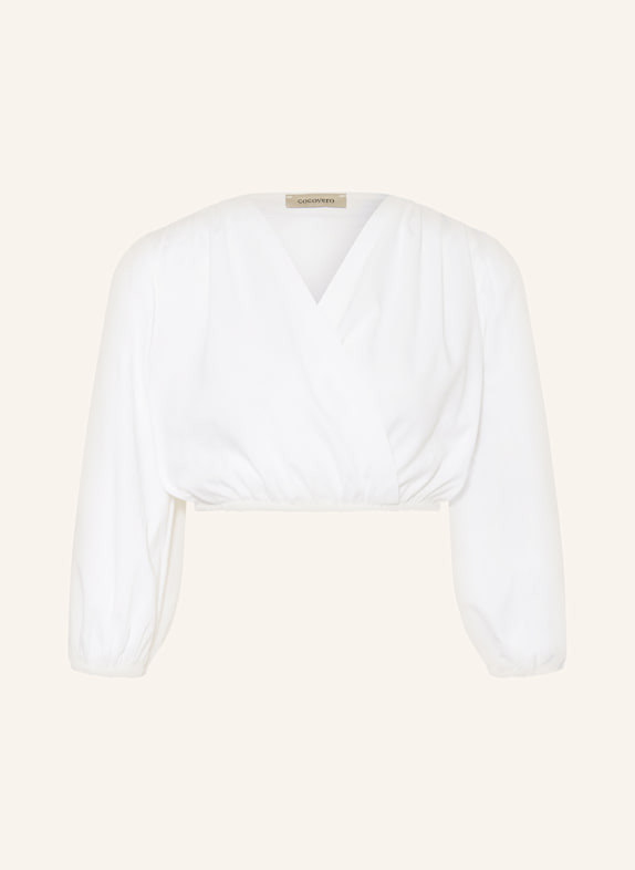 CocoVero Dirndlbluse IDA mit 3/4-Arm WEISS