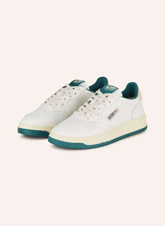 AUTRY MEDALIST LOW MAN sneakers WHITE/ GREEN/ ECRU