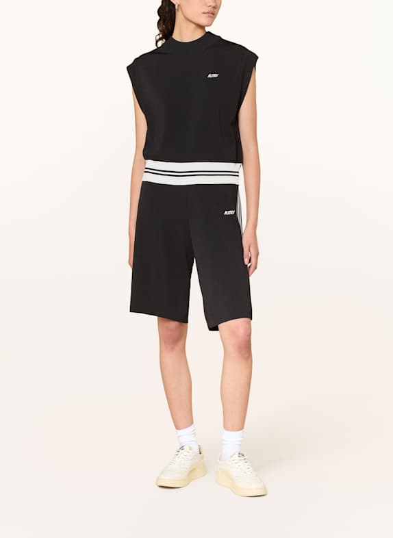 AUTRY Gebreide shorts ZWART