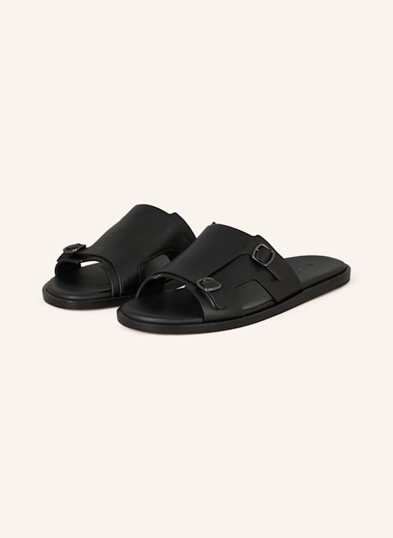 Santoni Pantoletten SCHWARZ
