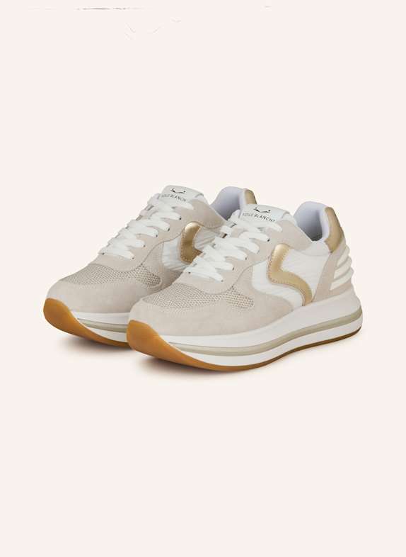 VOILE BLANCHE Sneaker MERRY POWER mit Glitzergarn HELLGRAU/ WEISS/ ECRU