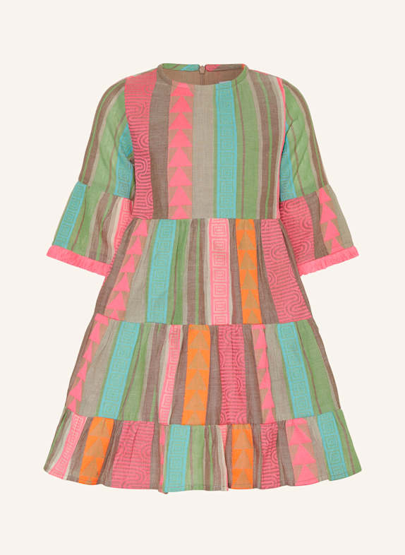 DANAMADE Kleid GRÜN/ PINK/ ORANGE