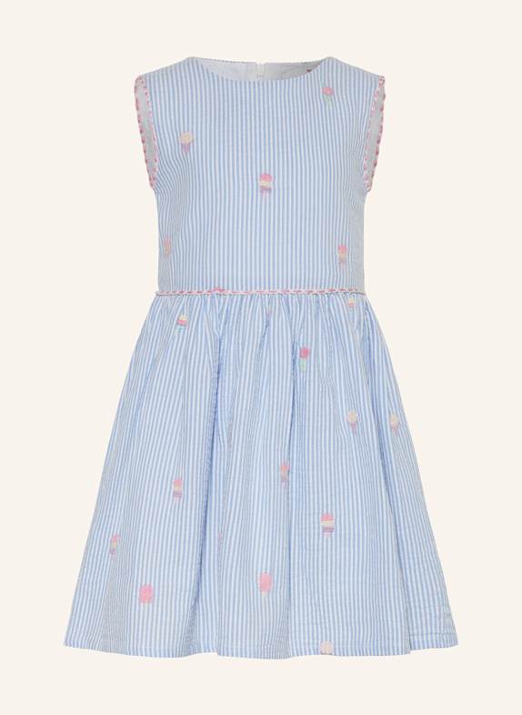 DANAMADE Kleid WEISS/ HELLBLAU/ ROSA