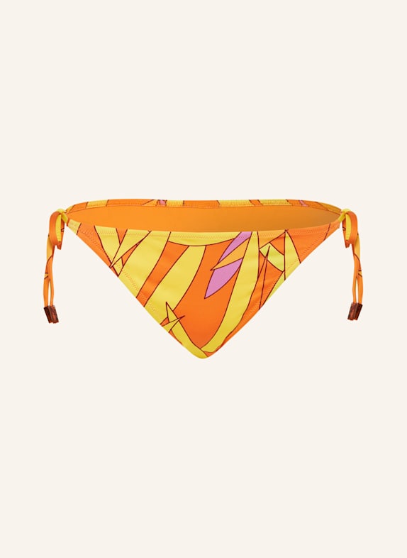VILEBREQUIN Triangel-Bikini-Hose MADRAGUE FLORE ORANGE/ GELB/ ROSA