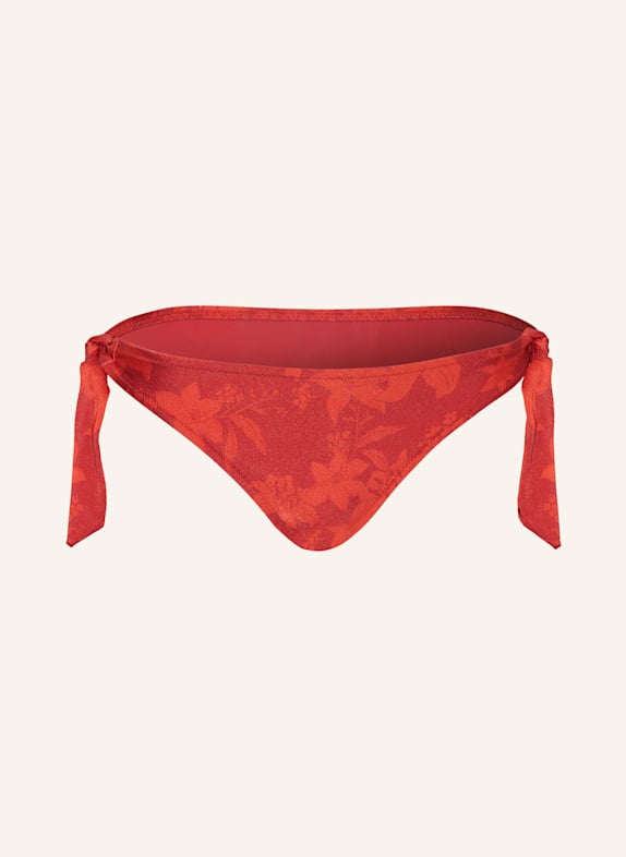 VILEBREQUIN Triangel-Bikini-Hose FLOWER POWER FLAMME ROT/ DUNKELROT
