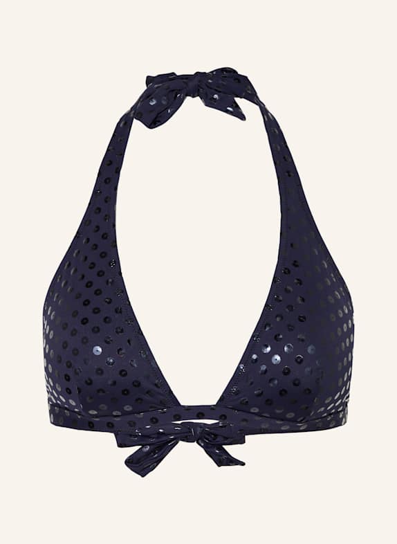 VILEBREQUIN Neckholder-Bikini-Top RELIEF SPARKLING FLECHE DUNKELBLAU