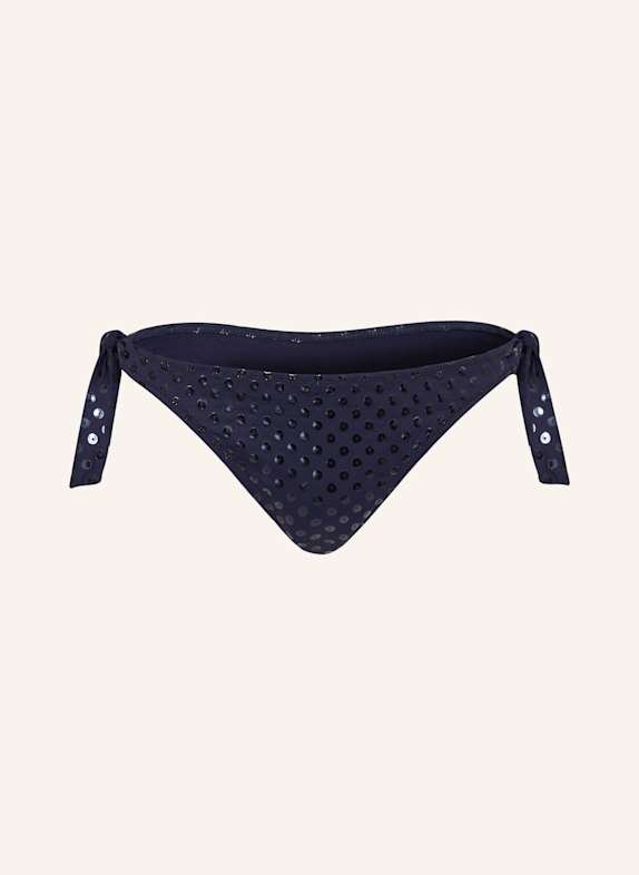 VILEBREQUIN Triangel-Bikini-Hose RELIEF SPARKLING FLAMME DUNKELBLAU