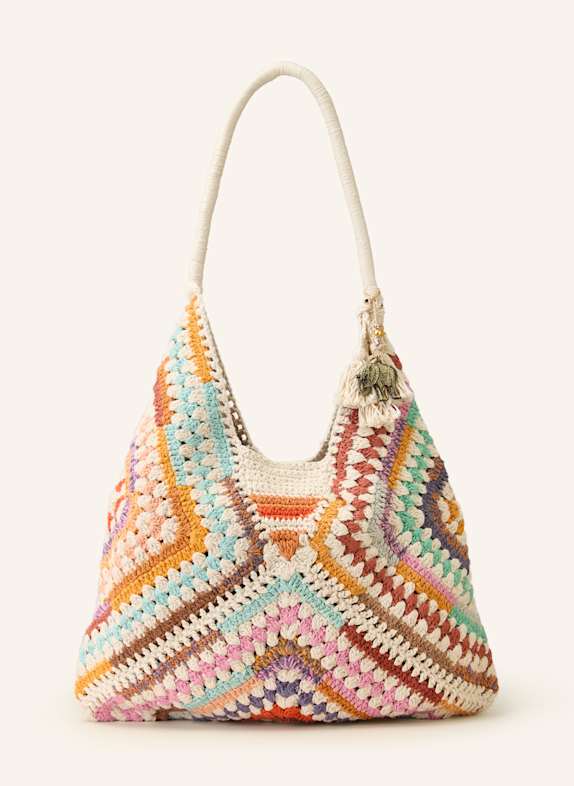 ANOKHI Hobo-Bag ECRU/ ORANGE/ ROT