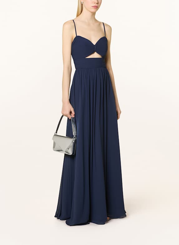 Hey Kyla Abendkleid mit Plissees DUNKELBLAU