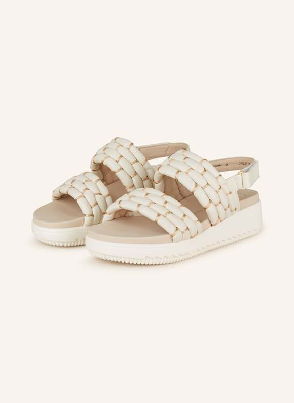 paul green Plateau-Sandalen ECRU/ CREME