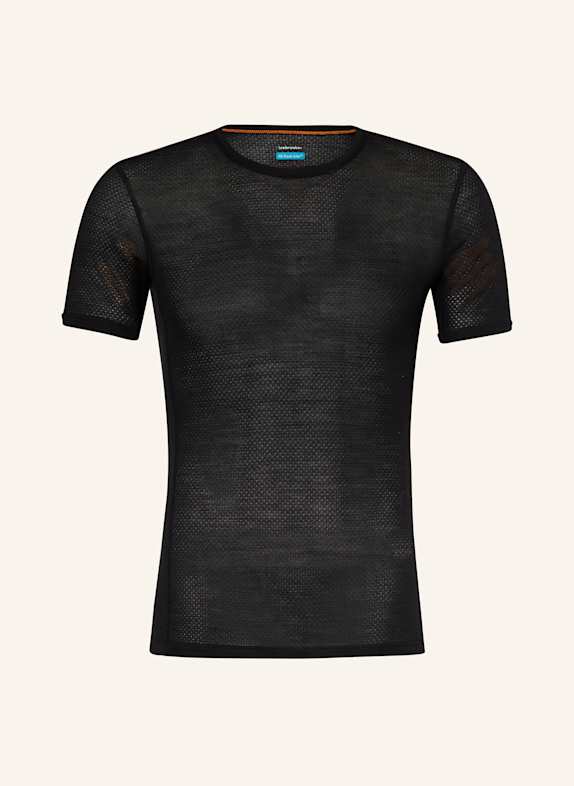 icebreaker T-shirt MERINOMIX 75 COOL-LITE™ CZARNY
