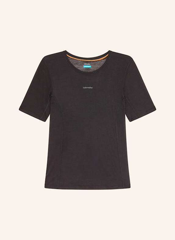 icebreaker T-shirt MERINOMIX 75 COOL-LITE™ CZARNY