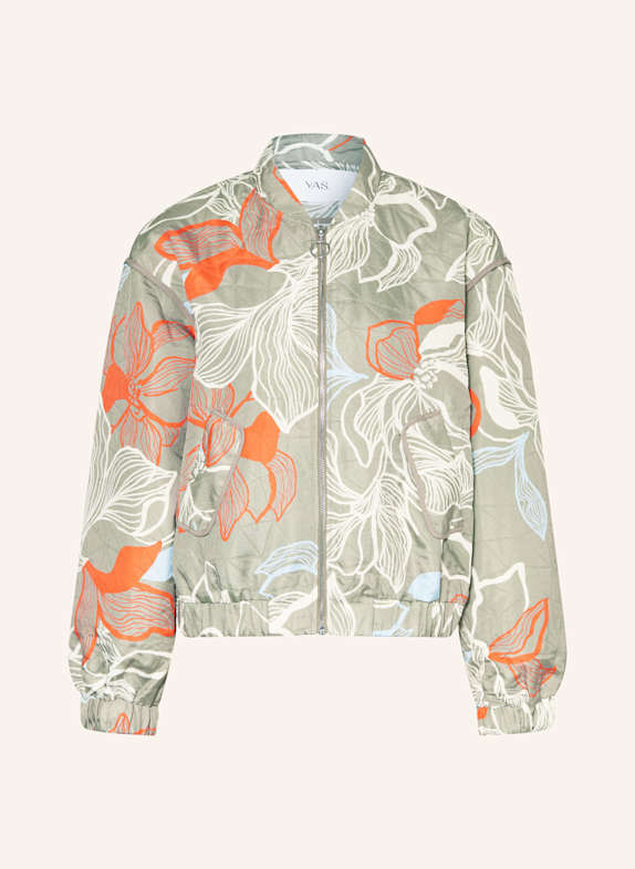 Y.A.S. Steppblouson GRÜN/ CREME/ ORANGE
