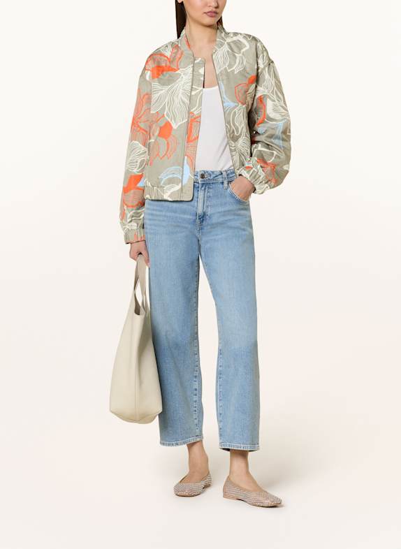 Y.A.S. Steppblouson GRÜN/ CREME/ ORANGE