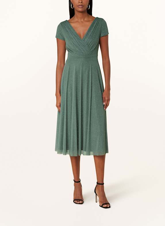 Vera Mont Cocktailkleid DUNKELGRÜN/ GRAU