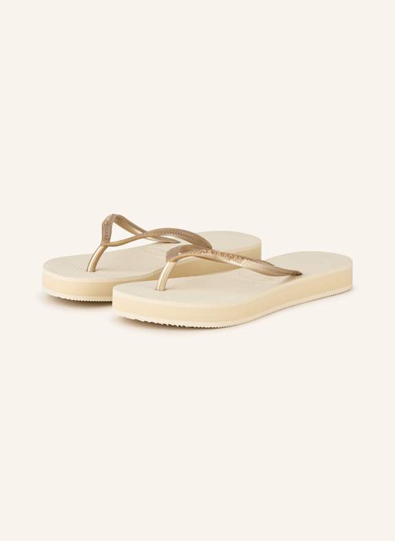 havaianas Flip Flops SLIM FLATFORM BEIGE