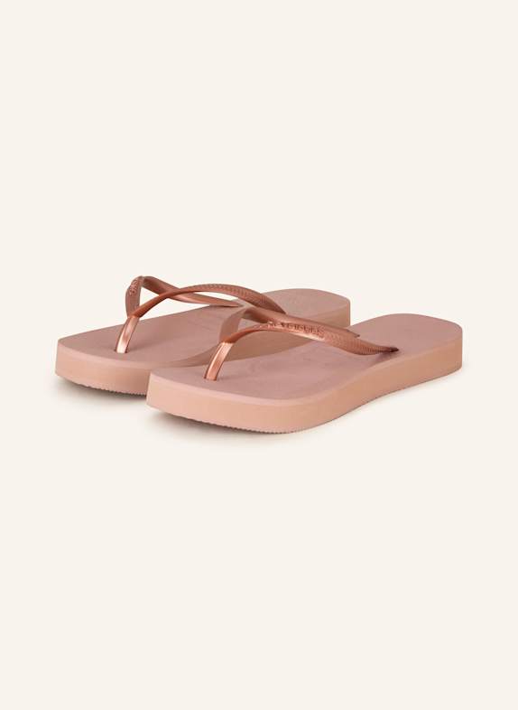 havaianas Flip Flops SLIM FLATFORM DUSKY PINK