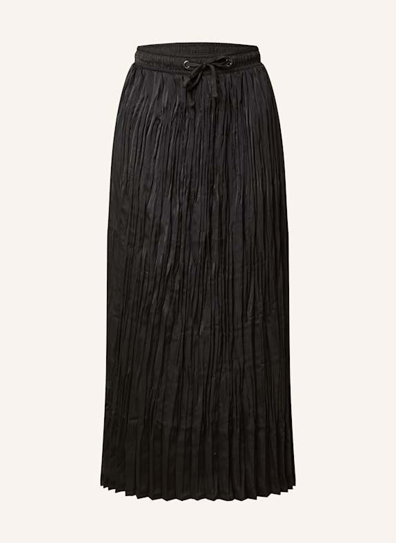 Betty Barclay Pleated skirt made of satin BLACK
