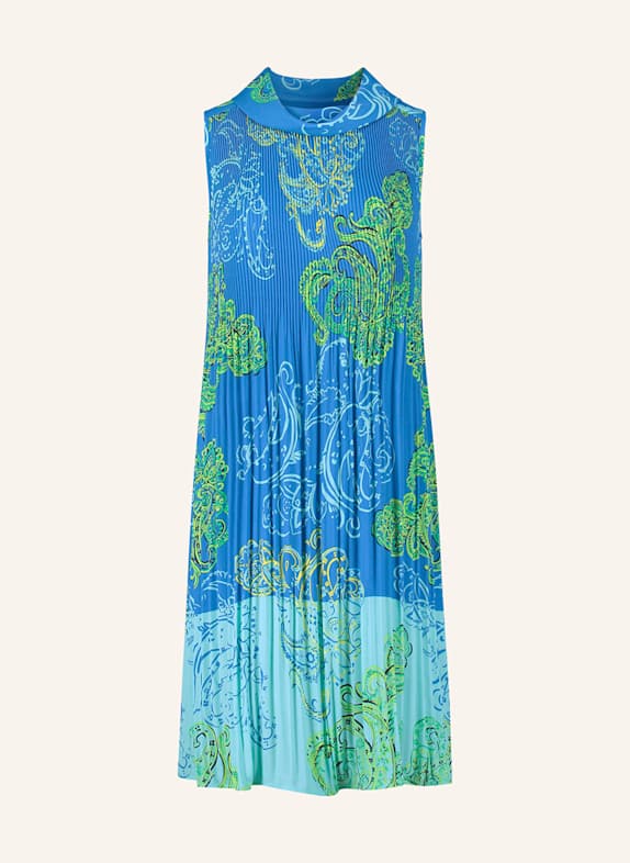 Betty Barclay Dress with pleats BLUE/ GREEN/ TURQUOISE