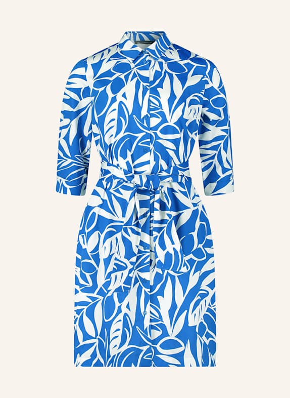 Betty Barclay Shirt dress with 3/4 sleeves BLUE/ WHITE