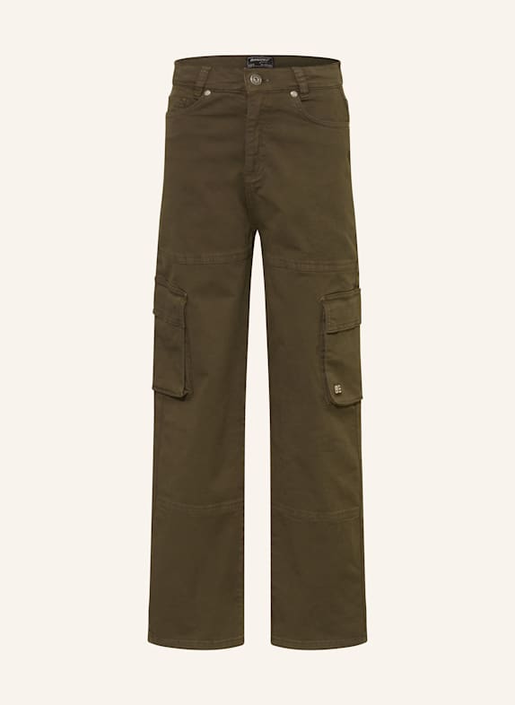 BLUE EFFECT Bojówki slim fit KHAKI