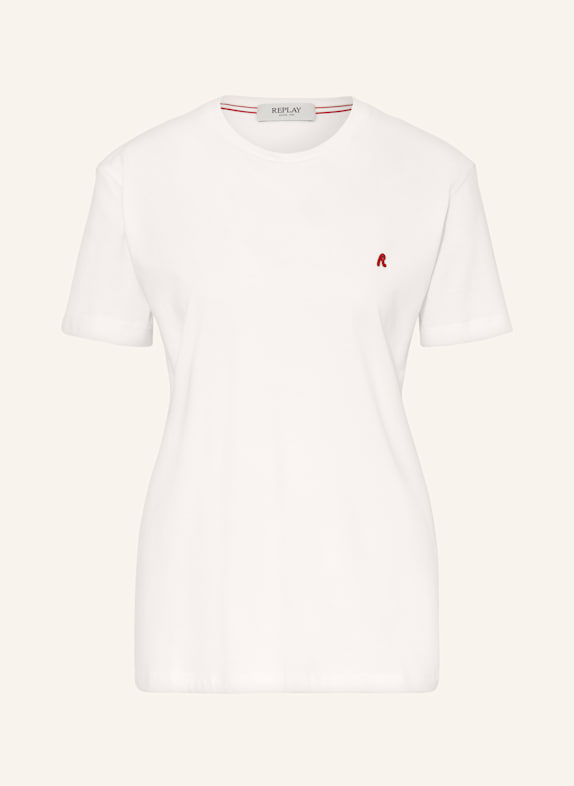 REPLAY T-Shirt ECRU