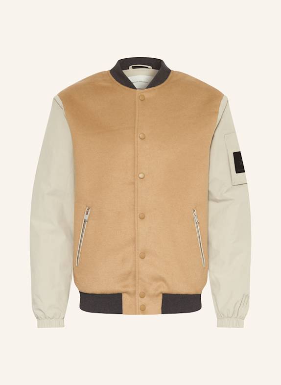 REPLAY Blouson im Materialmix HELLBRAUN/ CAMEL