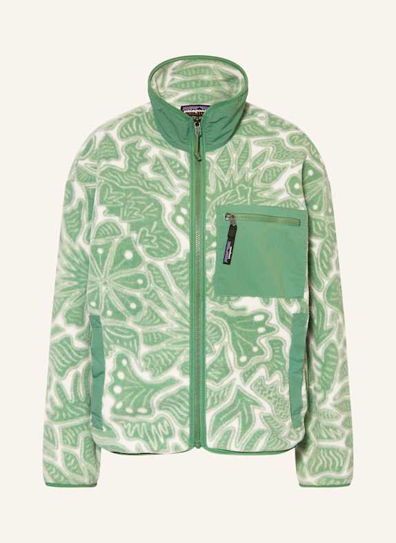 patagonia Fleecejacke HELLGRÜN/ WEISS