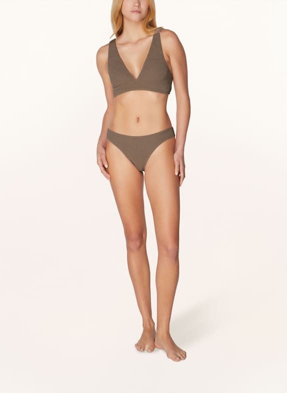 sorbet island Bralette-bikini AQUA TAUPE