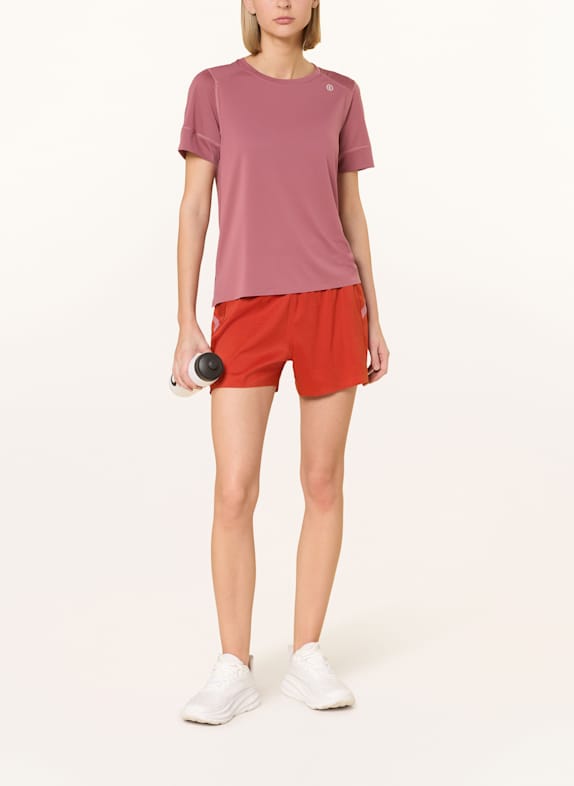 ciele athletics 2-in-1 hardloopshort TRNSHORT4 BRIEF ORANJE / ROSÉ